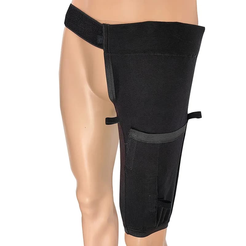 Incontinenza Pazienti Cintura di drenaggio Borsa per urina Stile tascabile Cintura per gambe Cintura elastica in vita Borsa da collezione indossabile regolabile fissa