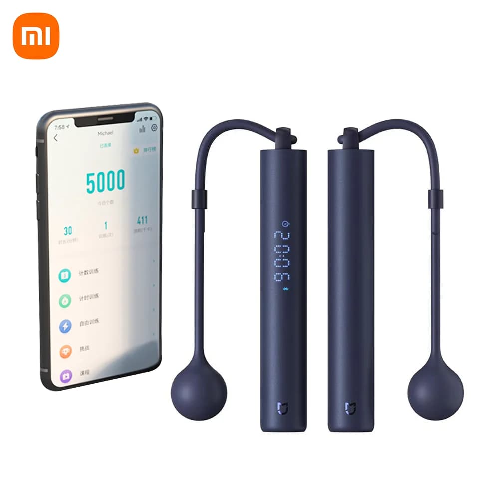 Xiaomi mijia Smart jumping Jump Rope Digital Counter with App calculation of Adjustable Calories Sport Fitness exercise weight loss