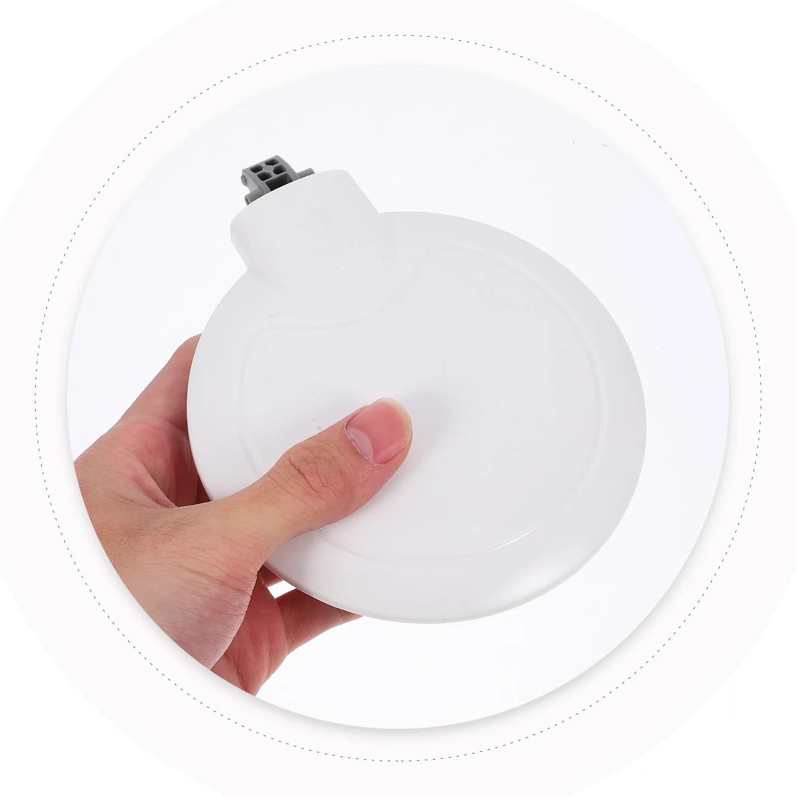 White Electric Kettle Lid Replacement Stainless Steel Plastic Design Water Pot Lid Replacement Tea Kettle Cover Easy