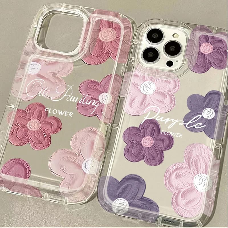 Cover Posteriore con Simpatico Disegno Floreale per Samsung Galaxy A24 A05 A05S A53 A34 A14 A13 A23 A33 A73 A12 A22 A32 A52 A52S A72
