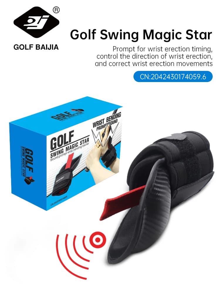 BaiJia Golf Chipping Correttore dell'angolo del polso Golf Swing Training Aid Hold Polso Brace Band Trainer Corrector per tutti i golfisti