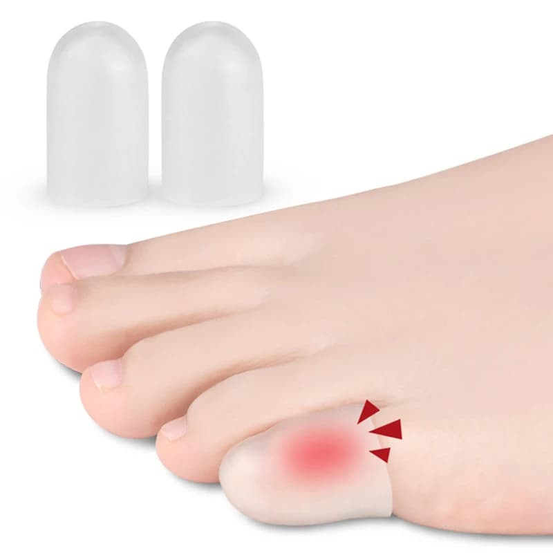 2 Pezzi Protezioni in Gel di Silicone per Dita e Piedi, Fascia Protettiva per Alleviare il Dolore ai Piedi, Strumento per la Cura dei Piedi