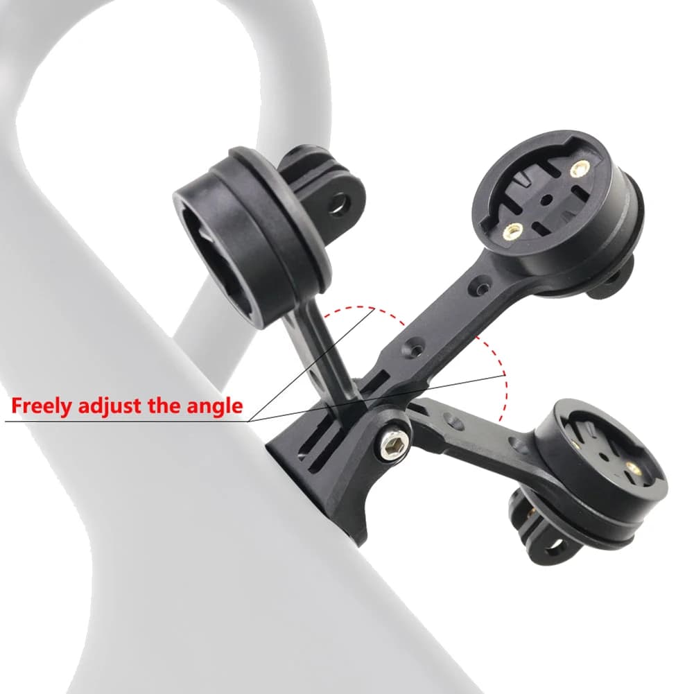 Supporto regolabile per computer, supporto esteso per luce da bicicletta MTB, per manubrio Madone SLR, per Garmin Wahoo Bryton Gopro-A00E