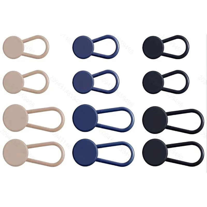 12pc Adjustable Button Pant Waist Tightener Adjustable Waist Buckle Set, No-Sewing Waist Adjustment Clip to Size Down, Pant Clip