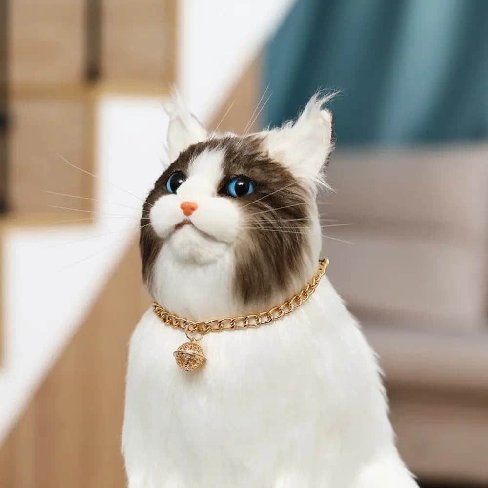 Collana in Metallo Personalizzata per Animali Domestici, Ciondolo a Campana Universale, Catena per Cani, Elegante Collare per Gatti, Collana per Cuccioli