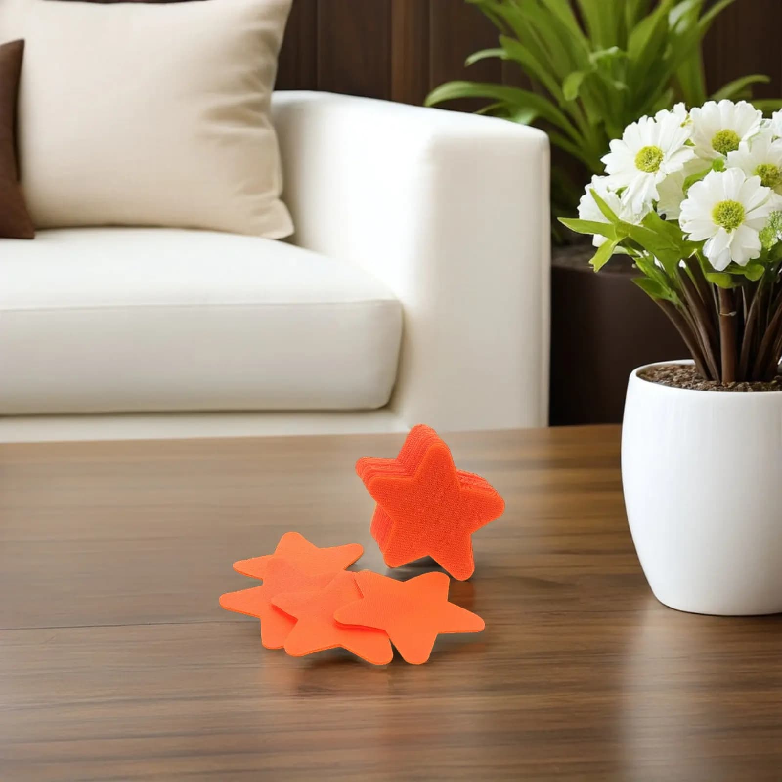 48Pcs Spot Markers Reusable Star Shape Carpet Stickers Classroom Rug Group Sitting Preschool Floor Dot Markers