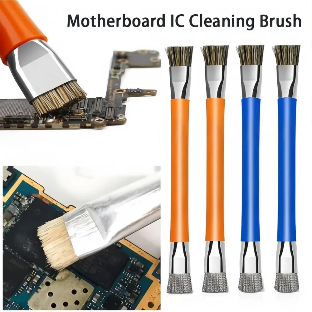 Anti-static Double Head Cleaning Brush for Cards PCB, Mobile Phone Repair Tools Kit for IC Collation