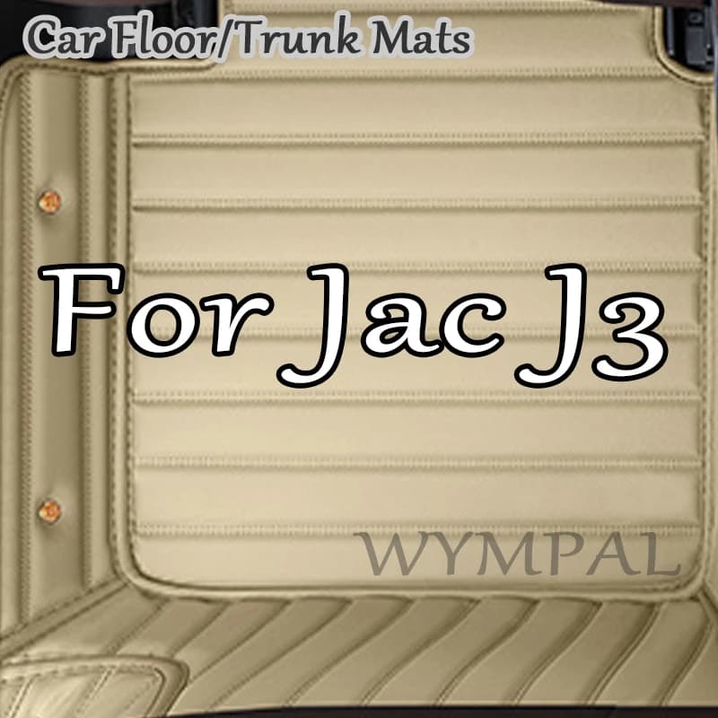 Luxury Car Mat for Jac J3 2008 2009 2010-2012 Personalized Man Waterproof Luxury Woman Foot Reliefs Car Interior Car Rugs Accessories