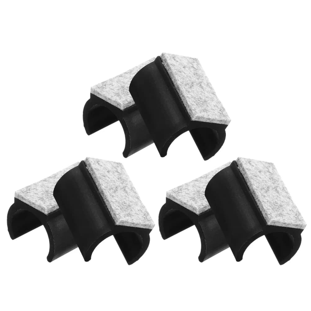 6 pezzi piedini a forma di U protezioni per pavimenti per gambe di sedie cuscini in feltro che riducono il rumore scivolano per sedie per pavimenti in legno duro