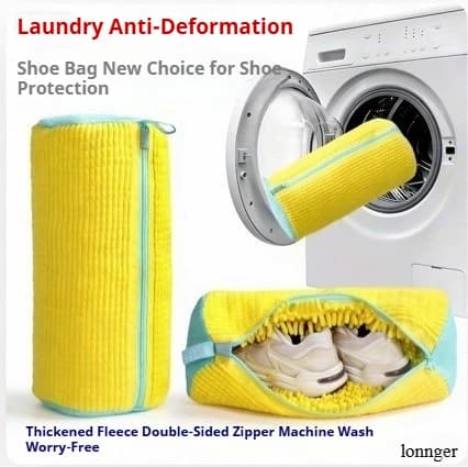Lazy-style Shoe Washing Bag, Special for Drum Washing Machines, Anti-deformation Shoe Care Laundry Bag for Home Use