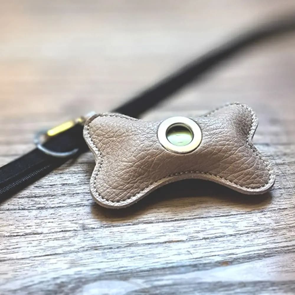 Dispenser Creativo per Sacchetti per Escrementi di Cane a Forma di Osso con Chiusura a Zip, Porta Sacchetti per Pulizia Escrementi di Animali Domestici, Contenitore Ricaricabile Impermeabile per Sacchetti per Rifiuti di Animali Domestici