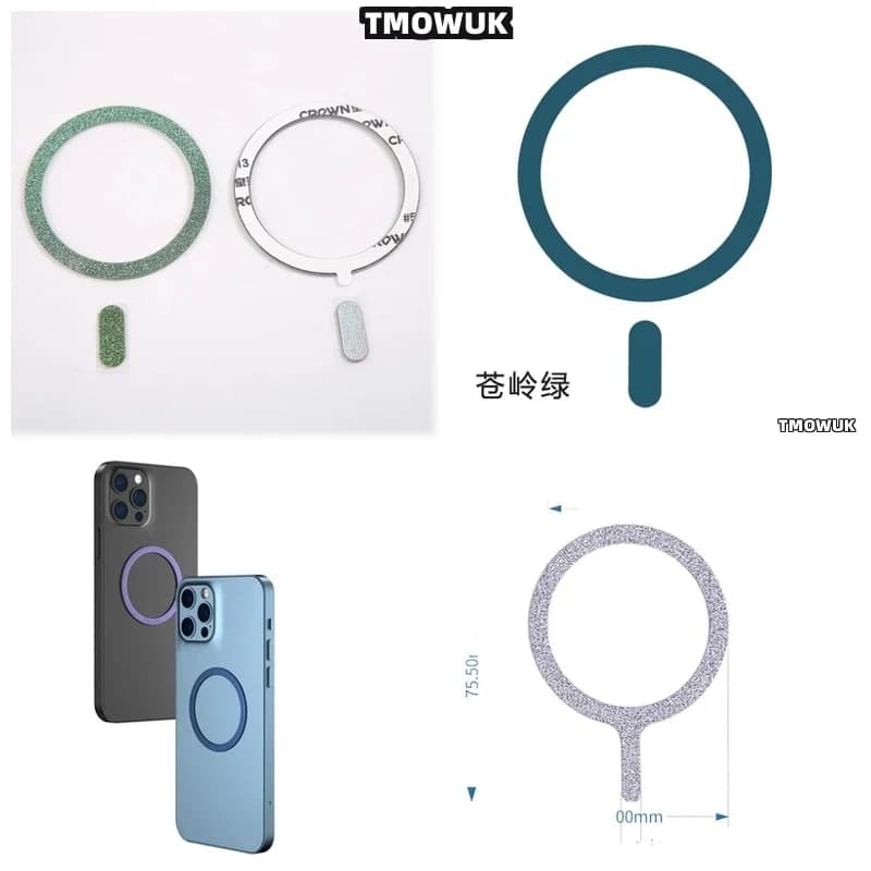 Per Xiaomi 10 11 12 12S 13 14 15 Pro Ultra Per Magsafe - Adesivo ad anello magnetico per ricarica wireless rapida - Piastra metallica resistente