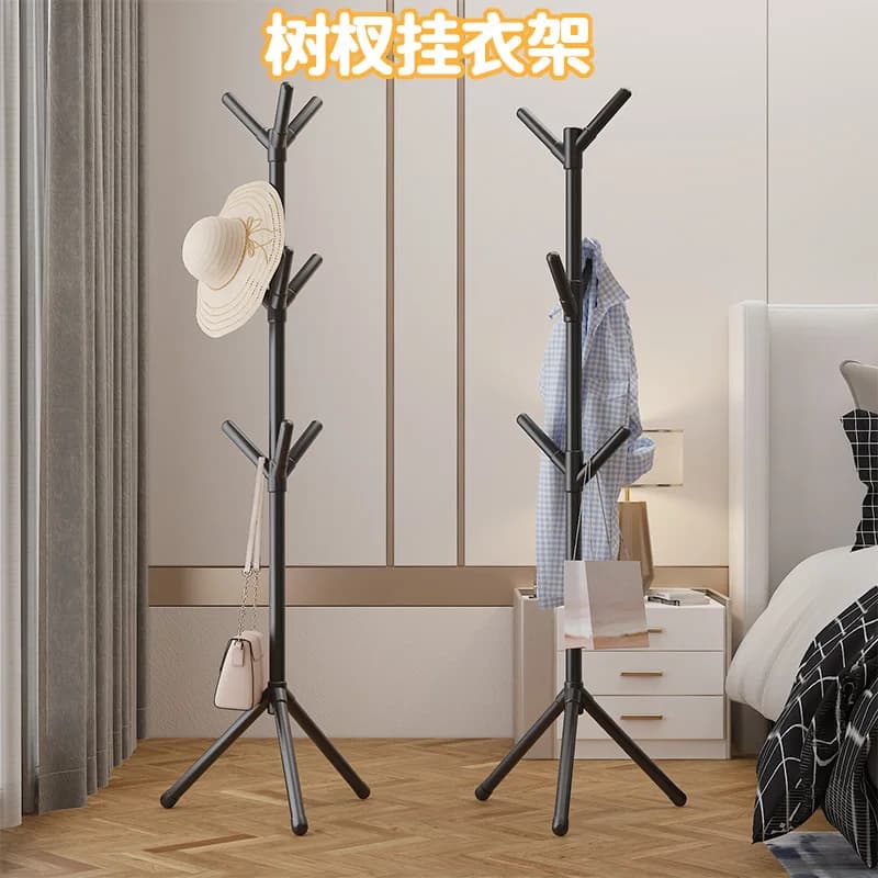 Appendiabiti a forma di albero per assemblaggio semplice da pavimento al soffitto per uso domestico, appendiabiti verticale per camera da letto, appendiabiti per corridoio