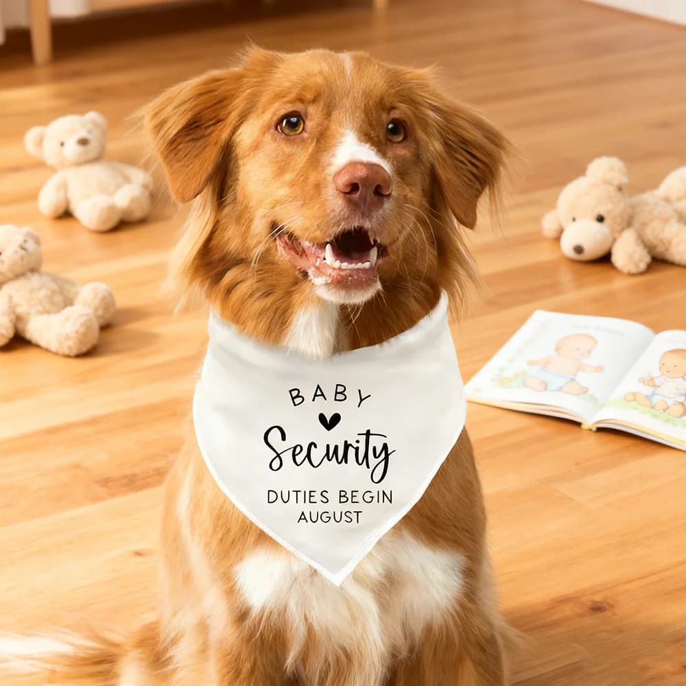 Sicurezza personalizzata per bambini in addestramento Bandana per cani Annuncio di gravidanza Bandana per cani Bandana per cani incinti della mamma Regalo per baby shower