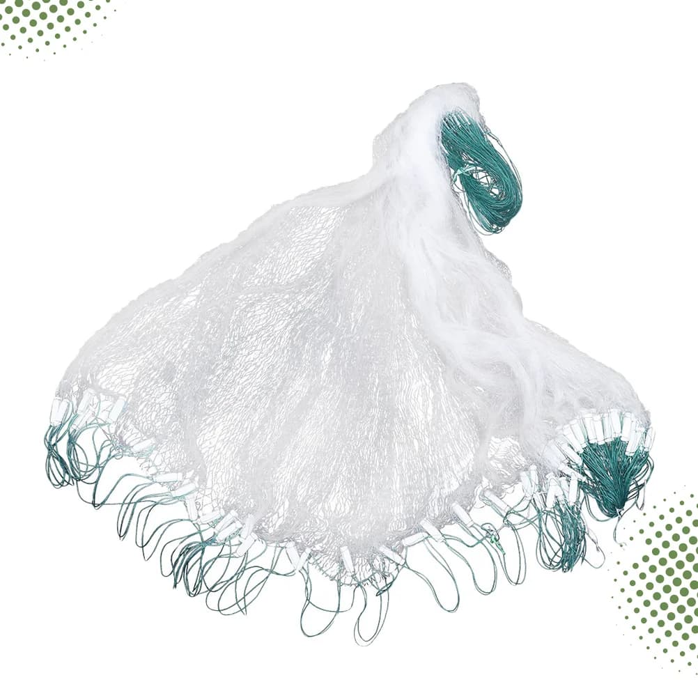 Floating Monofilament Gill .7M X 20M Transparent Fish Trap For Outdoor Fishing Beginners Lightweight Fishing Net Tool