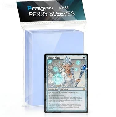 Clear Card Sleeves, 100 PCS 69x95mm Transparent Lightweight Protectors for Hobby Gamers Online Sellers, Collectible Card Pockets with Smooth Loading for Storage Boxes Binder Pages Mail Orders, 2.72x3.74in US Swap Meets