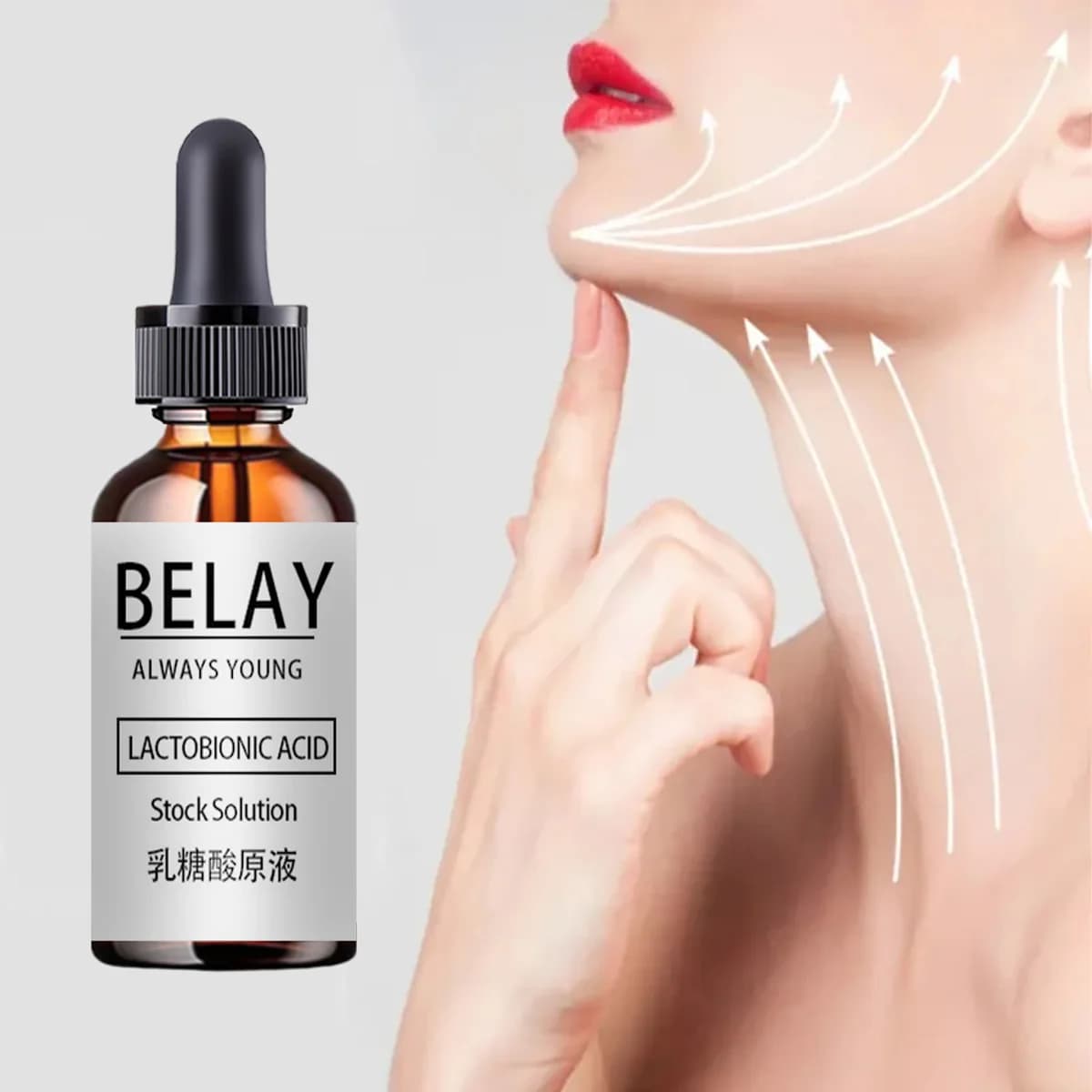 Acido lattobionico Ridurre i pori Siero Cosmetici coreani Dissolvenza Linee sottili Anti-età Cura del viso Sbiancare Idratante Prodotti per la cura della pelle