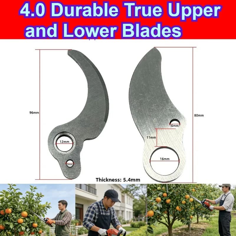 Lithium battery pruning shears original blade electric shears rechargeable blade 4.0 Open blade for fruit tree scissors