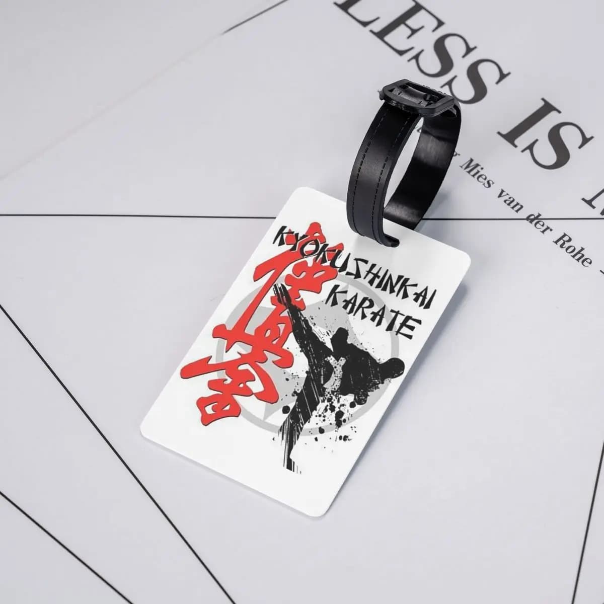 Etichette per Bagagli con Valori del Bushido del Karate Kyokushin, Accessori per Valigie, Targhette per Bagagli da Viaggio, Porta Etichette con Nome e Indirizzo