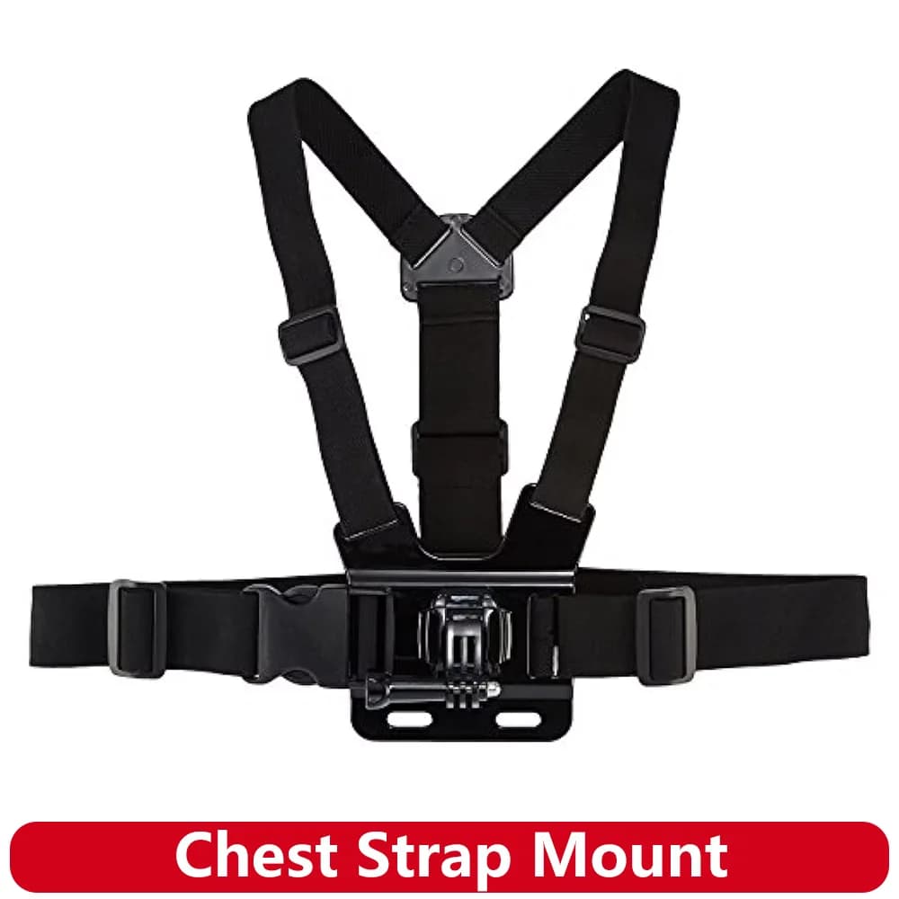 Adjustable harness support for GoPro Hero 13 12 11 10 9 Insta360 SJCAM AKASO DJI Osmo Action Camera Accessories