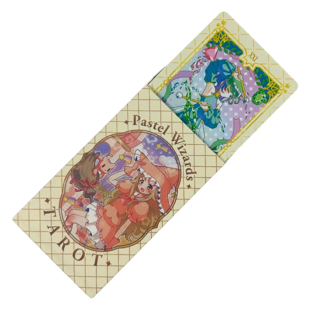 Mazzo di Tarocchi dei Maghi 10,3*6cm 78 Pezzi Carte dei Tarocchi Cartoon Gioco da Tavolo Anime Giapponese Carte da Gioco Oracolo