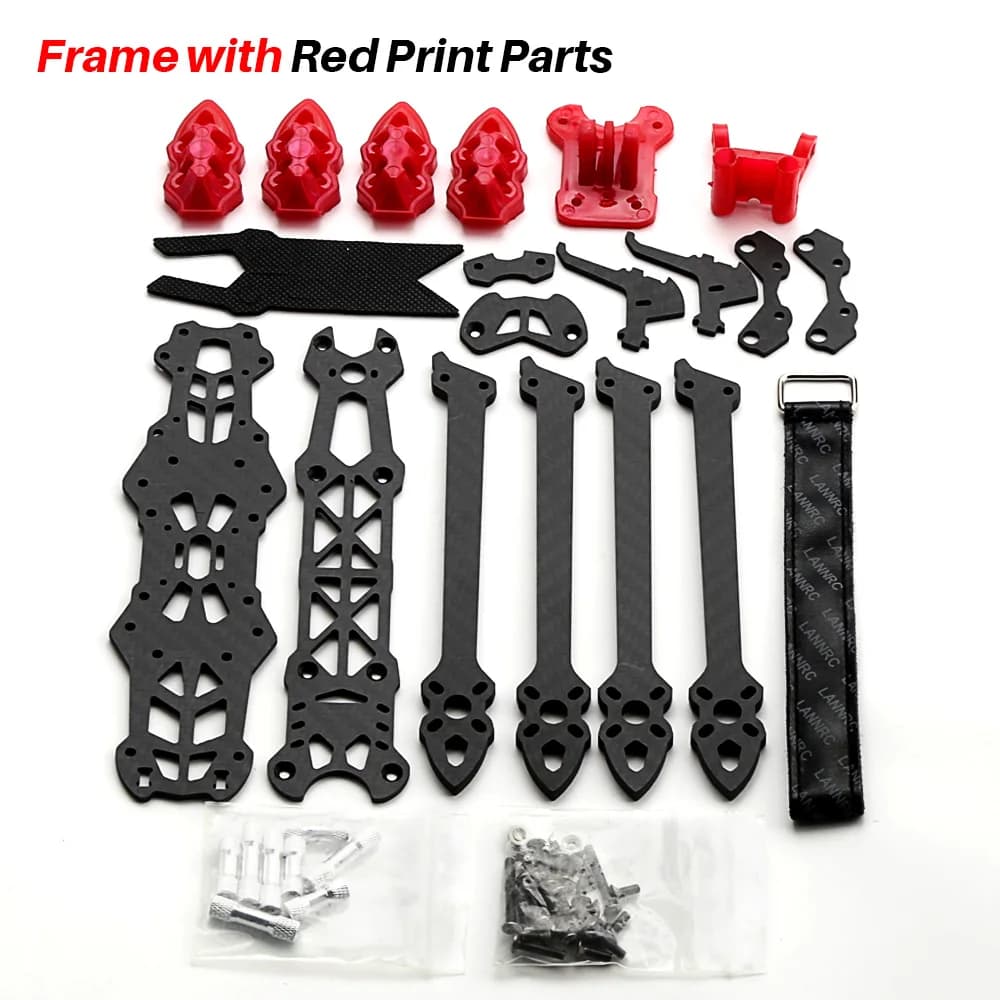 Mark4 Telaio per drone da corsa FPV da 5 pollici 225 mm con braccio da 5 mm Fibra di carbonio 3K Drone da corsa RC Freestyle da 5 "FPV con parti di stampa