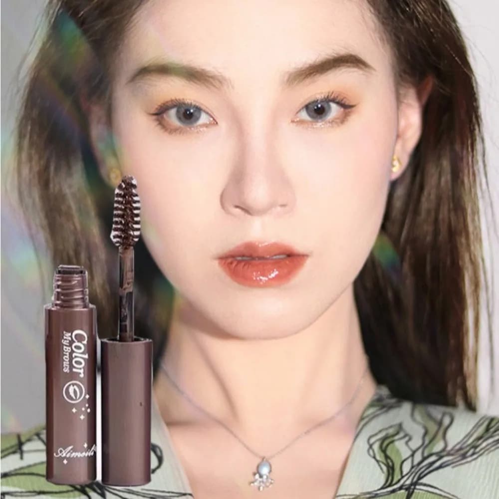 Brown Liquid Eyebrow Cream Waterproof Long Lasting Eyebrow Pencil High Pigmented Mascara Eyebrow Enhancer Women Makeup