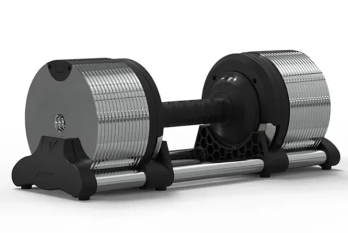Adjustable 2.2-pound Incremental Dumbbell Set With Free Steel And Rubber Fitness Equipment For Use In The Home And Gym With Cust