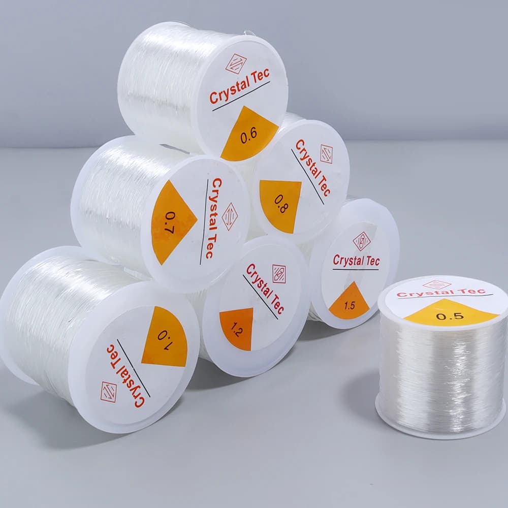50Meter Transparent Elastic Crystal Line Beading Stretch Cords For Jewelry Making Diy Bracelet Necklace Beading Thread Accessori