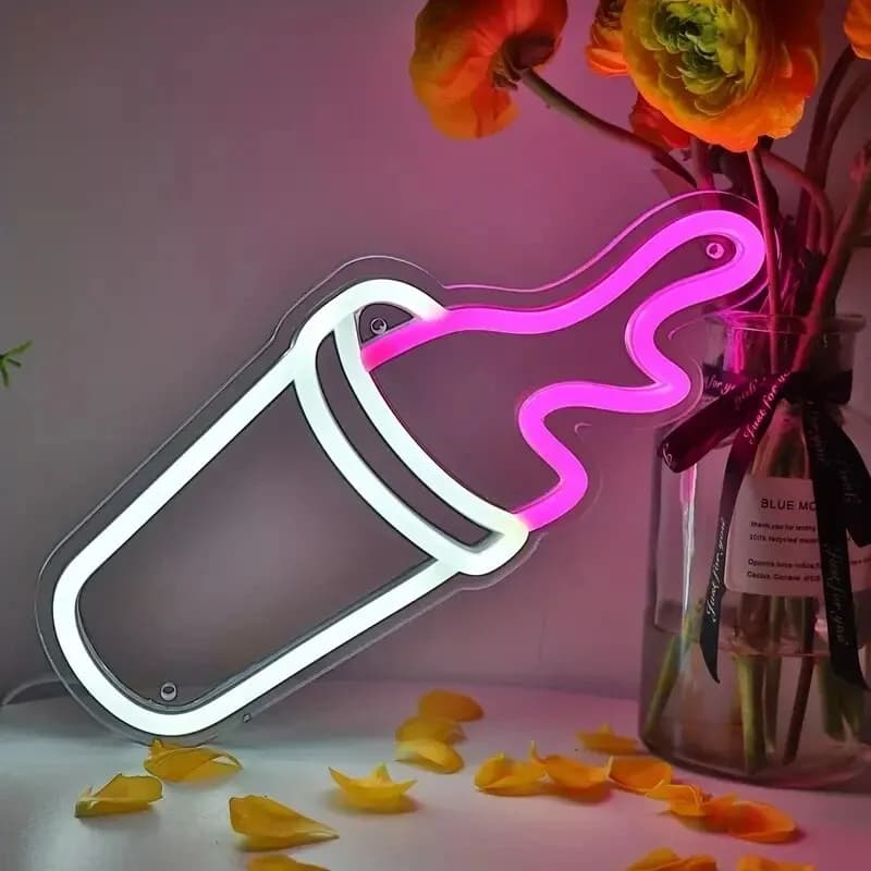 Decorazione da parete con insegna al Neon a LED alimentata tramite USB-efficiente dal punto di vista energetico, facile da installare, perfetta per il miglioramento dell'atmosfera domestica e delle feste