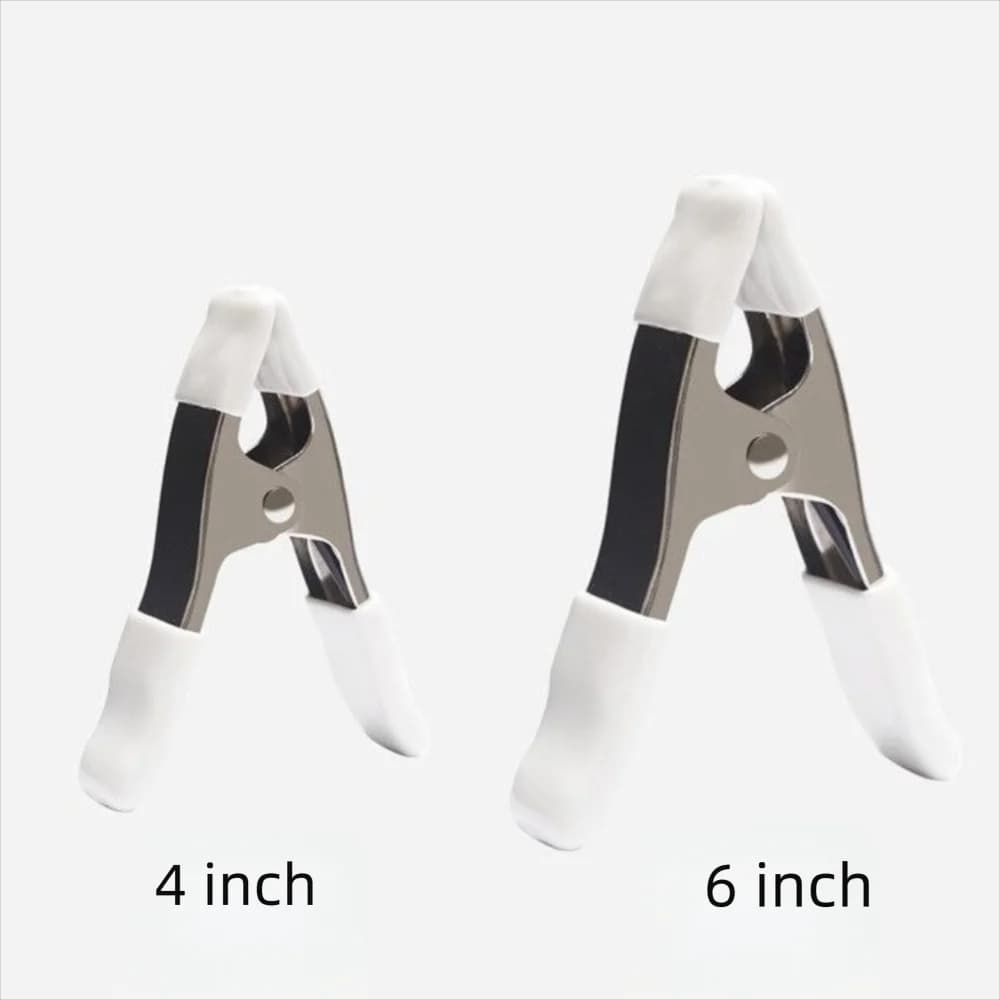 Clip per abito da sposa in metallo Clip per fotografia da 4/6 pollici a forma di A Morsetti a molla multiuso in gomma antiscivolo Treno per abito da sposa