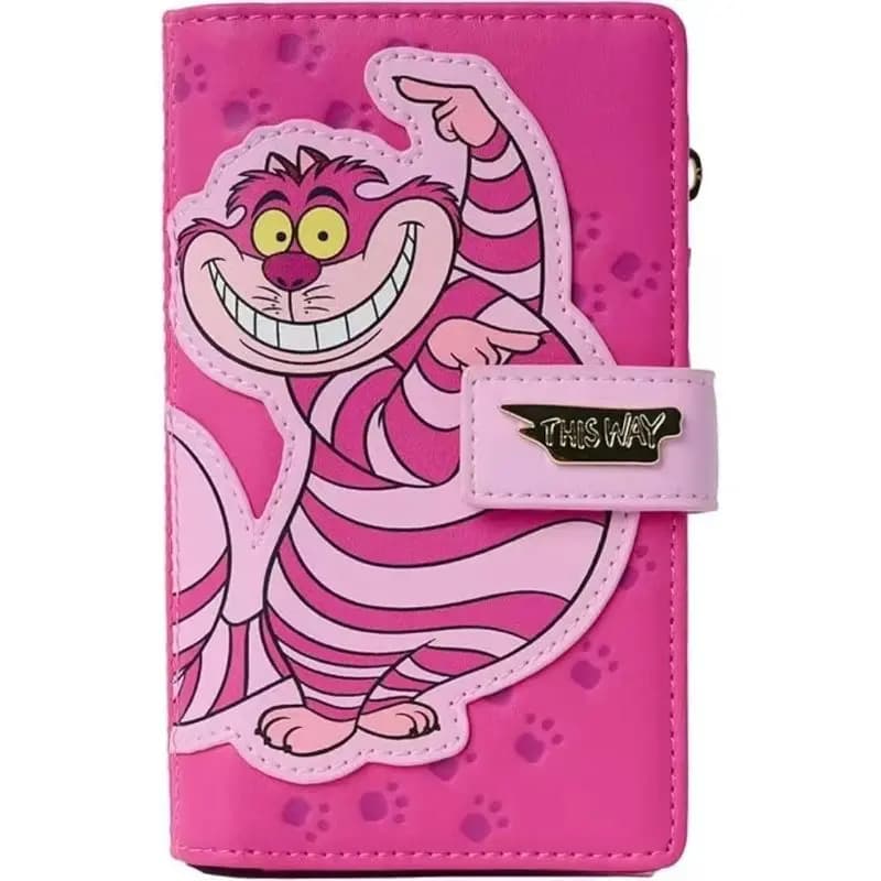 Disney Loungefly Cheshire Kitten Cat Imitation Wallet PU Leather Multi Card Holder Large Capacity Purse For Adult Gift