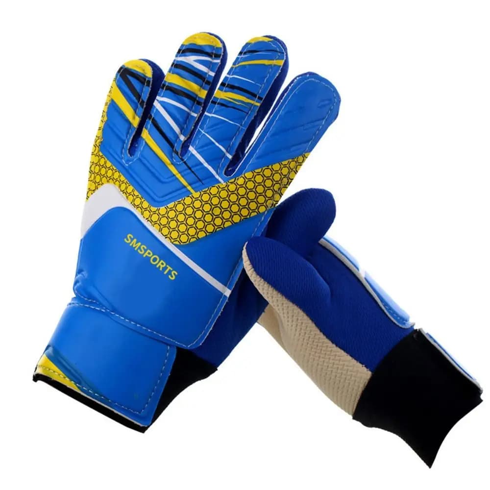 Guanti da Portiere per Bambini in Lattice, Guanti da Calcio Rinforzati con Protezione Completa delle Dita e Presa Forte