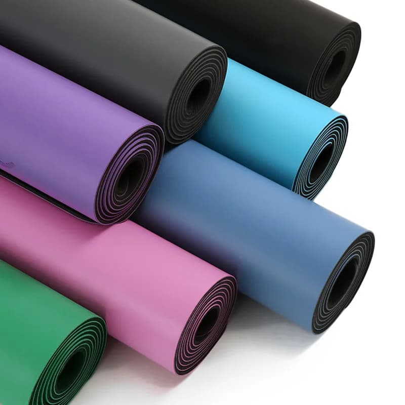 Extended and thick PU natural rubber yoga mat, anti-slip, for yoga and other workouts