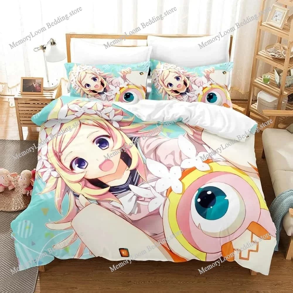 BBKBRNK Set biancheria da letto Singolo Twin Completo Queen King Size Set copripiumino per camera da letto per bambini per adulti Set lenzuola Anime con stampa 3D