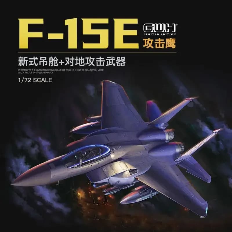 Great Wall Hobby L7209 Scala 1/72 F-15E con nuovo kit modello in plastica con pod di mira e attacco a terra