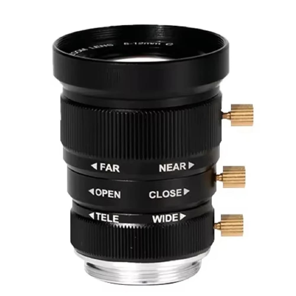 Obiettivo per Microscopio Industriale ABBO, Montatura C, Ingrandimento Regolabile, Zoom 1000W, 5-12/10-55/Montatura C M05-12