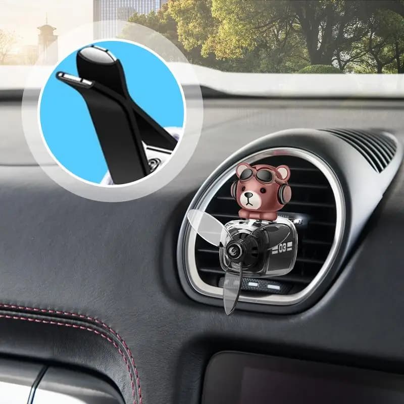 Auto Vent Pilot Deodorant Bear Automotive Air Bear Elica Auto Diffuser Cartoon Taken Wind Deodorants for Home