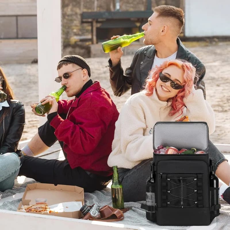 Multi-purpose Insulated Cooler Backpack Leak Proof Waterproof Cooler Bag Portable Comfortable Lunch Backpack for Camping Picnic
