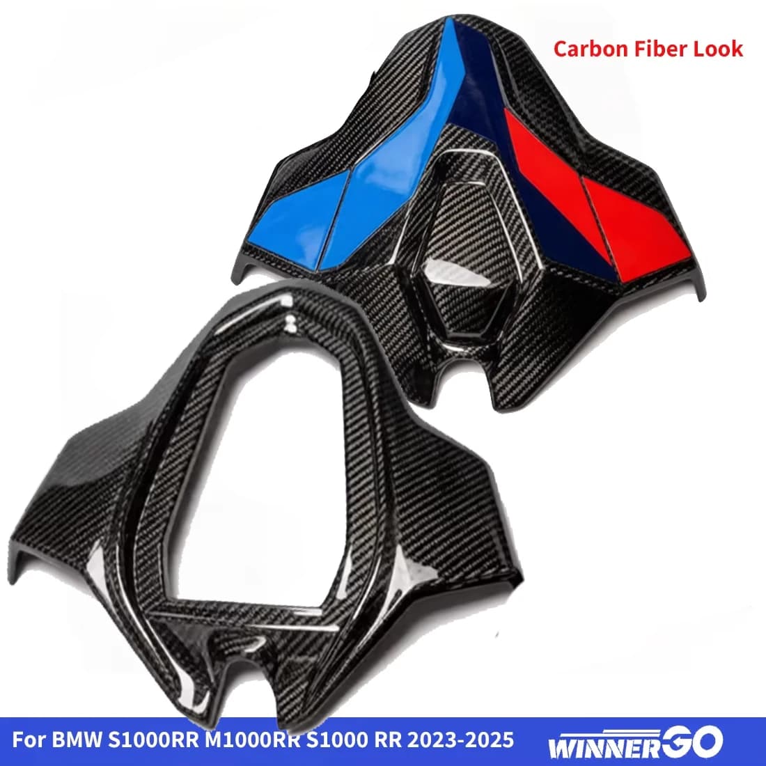 For BMW S1000RR M1000RR S1000 RR 2023 2024 2025 Carbon Fiber Look Motorcycle Rear Whole Passenger Cover Seat Fairing
