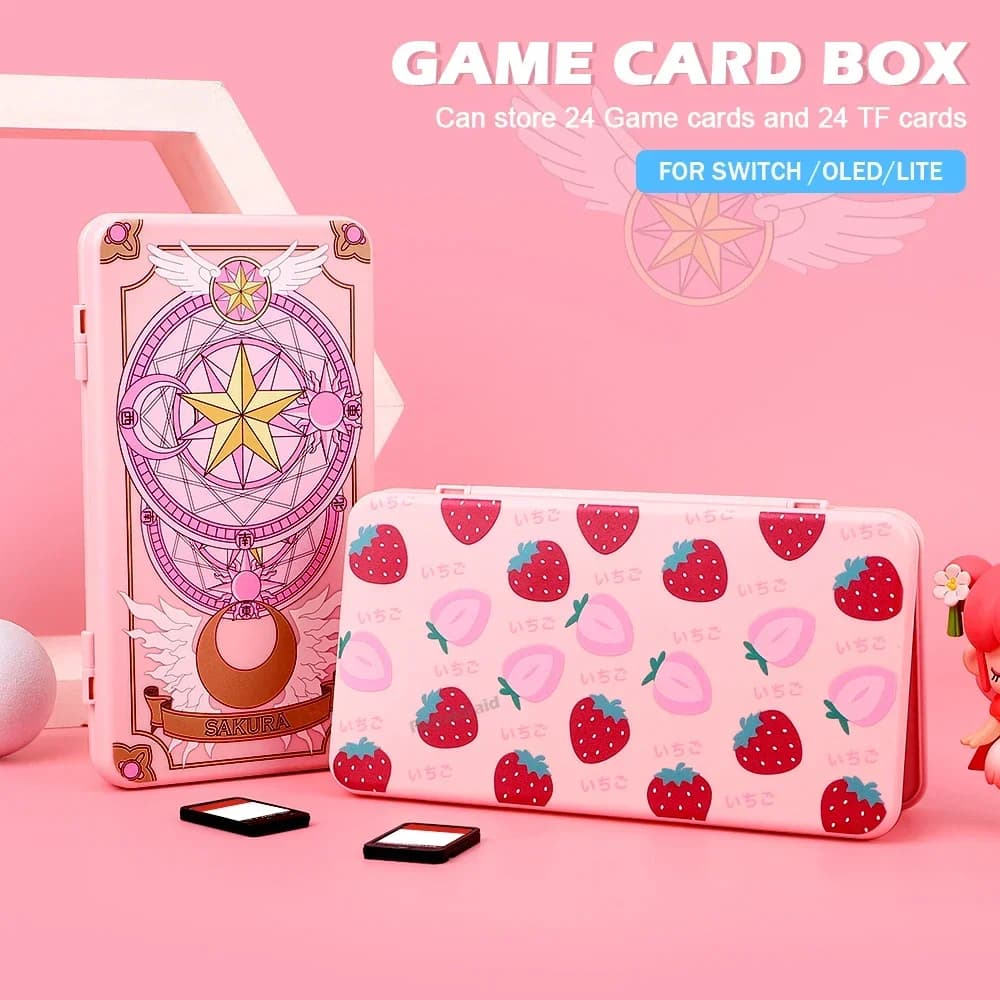NUOVO Porta Schede di Gioco 24 in 1, Custodia Protettiva Rigida per Schede di Gioco, Scatola di Archiviazione per Accessori Switch/Lite/Oled