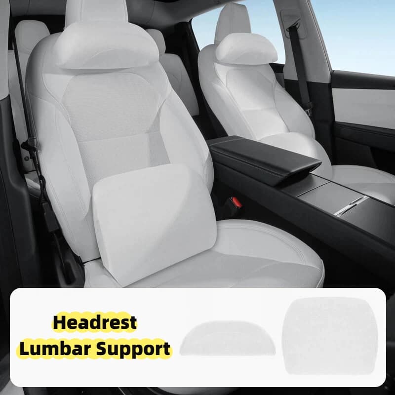 Per Tesla Model 3 Y XS Comfort poggiatesta cuscino di supporto lombare poggiagambe in pile cuscino per auto protezione per il collo accessorio universale