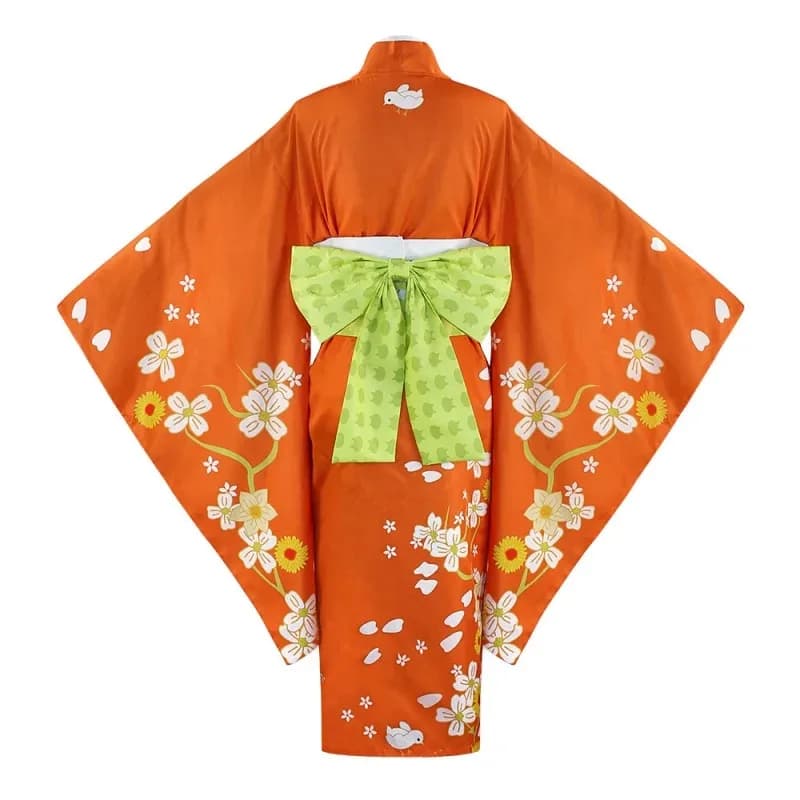 Anime Danganronpa 2 Hiyoko Saionji Costume Cosplay Kimono Donne adulte Abito arancione ragazza regalo Carnevale di Halloween Cl4;v'5,f;6.j;8'