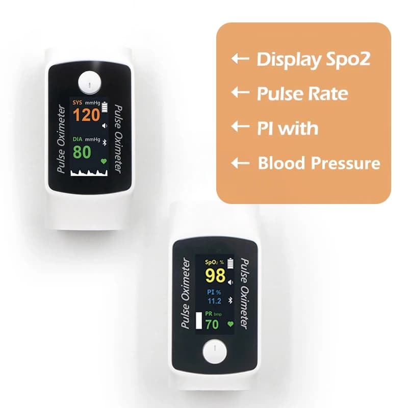 Smart Oximeter Sphygmomanometer SpO2 PR PI SYS DIA Fingertip Oxymeter Pulse Oximetro Latest Household Product options