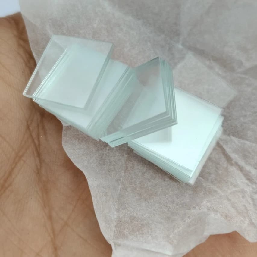 100pcs/box 6-24mm 6x6mm 10x10mm 24x24mm Square Mcroscope Slides Cover Glass Slips Coverslips for Specimen Preparation