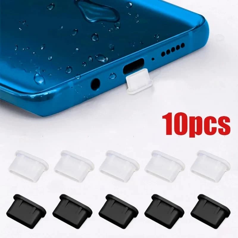 Type C Silicone Dust Caps USB Charging Door Protective Cover for Phone Type C Dust Cap for Samsung Xiaomi Huawei
