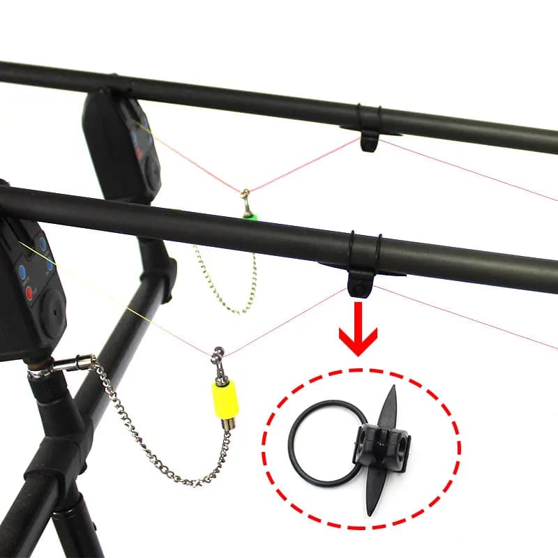 2 pz Bobina Indicatore di Allarme Pesca Swinger Accessori Per la Pesca Alla Carpa Monofilamento Linea Principale Clip Per Canna Da Pesca Alla Carpa End Tackle