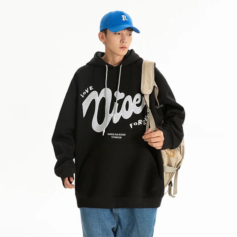 Felpa con cappuccio da uomo American Sle, abbigliamento sportivo casual e comodo, primavera autunno, nuova tendenza, stampa del marchio, non richiede stiratura