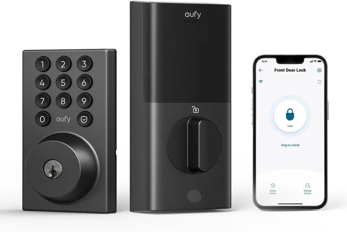 Serratura Intelligente WiFi con Tastierino, Nessun Bridge Necessario, Facile Installazione Fai-da-Te, Controllo tramite App, Sicurezza Grado 3 BHMA