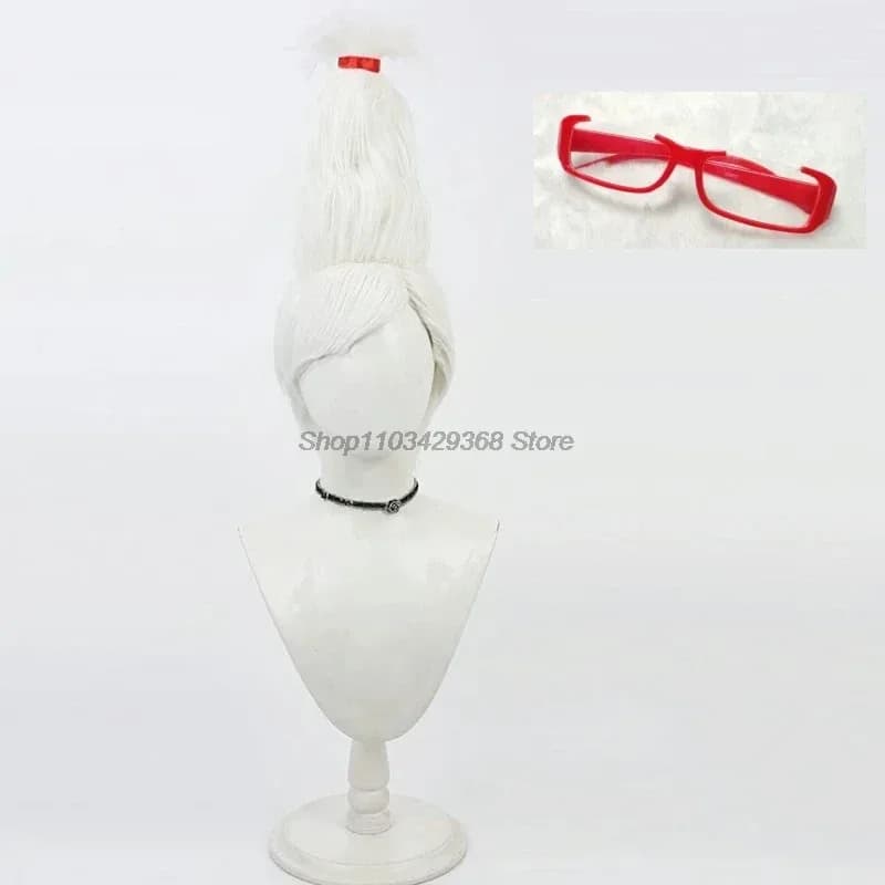 NewAnime Dandadan Seiko Ayase Wig Cosplay Adult Unisex White Synthetic Hair Heat Resistant Scene Items for Halloween parties5;c,6's.2;b'8,